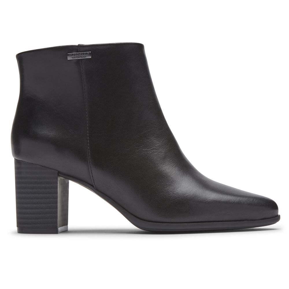 Rockport Camdyn - Womens Booties - Black - NZ (VLG-328714)